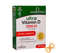 Vitabiotics Ultra Vitamina D3 2000IU Extra Strenght 96 Compresse Immune System