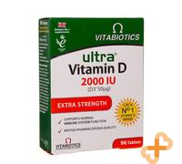 Vitabiotics Ultra Vitamina D3 2000IU Extra Strenght 96 Compresse Immune System