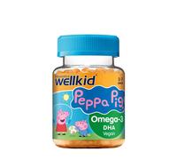 Vitabiotics - Wellkid Peppa Pig Omega-3 DHA con aroma di arancia (30 gommose)