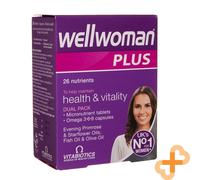 Vitabiotics Wellwoman Plus Omega 3-6-9 28 Capsule E 28 Compresse Vitalità Salute