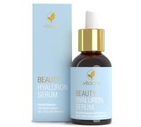 Vitactiv BEAUTY HYALURON Siero ad alto dosaggio - 30 ml crema idratante viso acido ialuronico multi-molecolare e aloe vera - anti invecchiamento, siero viso anti-rughe, jojoba, vitamina C & E