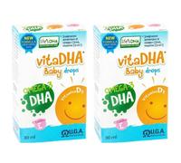 VitaDHA Baby Drops con Omega-3 DHA e Vitamina E 2x30 ml Gocce orali