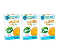 VitaDHA Baby Drops con Omega-3 DHA e Vitamina E 3x30 ml Gocce orali