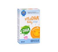 VitaDHA Baby Drops Omega 3 Bambini e Neonati da 0 a 2 Anni (30ml) - Omega3 Liqui