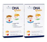 Vitadha Brain 30 Morbidine Al Gusto Fragola E Limone 2x49,5 g Capsule