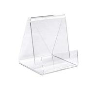 Vitadisplays - 10 fermalibri ECO (altezza 8 cm) come supporto a morsetto in PLEXIGLAS originale per libri, DVD, CD, piccoli oggetti