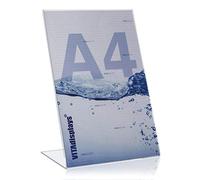 VITAdisplays 5x DIN A4 supporto a L, supporto a L, supporto pubblicitario, obliquo, PLEXIGLAS, trasparente
