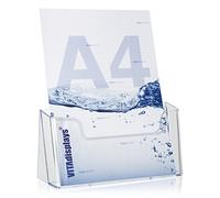 VITAdisplays® portadepliant da tavolo portavolantini/portabrochure (trasparente, DIN A4)