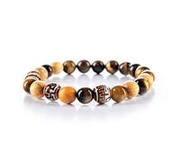 VitaJuwel COURAGE - Bracciale con occhio di tigre e Palo Santo peruviano (legno sacro)