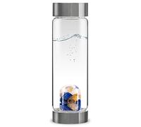VitaJuwel ViA ISPIRAZIONE - Bottiglia d'Acqua delle Gemme con Lapislazzuli, e Quarzo rutilo