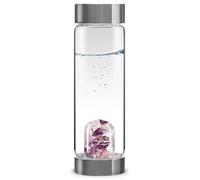 VitaJuwel ViA WELLNESS - Bottiglia d'Acqua delle Gemme con Ametista, Quarzo Rosa e Cristallo di Rocca