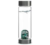VitaJuwel Vitality Gem Water Bottle - Emerald Clear Quartz Gemstone Infused - Enhances And Stuctures Drinking Water