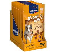 Vitakraft Boony Bits, leccornie per cani, snack per l'addestramento, come premio, per cani al di sopra dei 15kg, in sacchetto richiudibile, senza l'aggiunta di zuccheri e cereali (6x 120g)