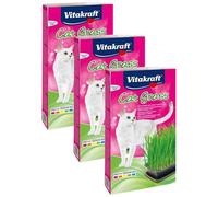 Vitakraft Cat Grass, 120g, Erba Gatta Gr Uomo, Standard, 120 g Confezione da 3