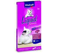 VITAKRAFT Cat Liquid Snack Multipack 6x15G con Biotina FEGATO