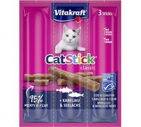 Vitakraft Cat-Stick Mini merluzzo e merluzzo Nero