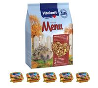 VITAKRAFT Cibo Per Ricci 2,5 Kg + 5X 100G Cibo Umido - Cibo Speciale Per Ricci