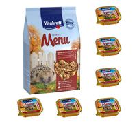 VITAKRAFT Cibo Per Ricci 600G + 6X 100G Cibo Umido - Cibo Speciale Per Ricci