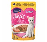 VITAKRAFT Cibo Poesie Delisauce Junior Filetto di Pollo 23x85g Sacchetto Pouch