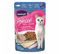 VITAKRAFT Cibo Poesie Delisauce Kabeljau 23x 85g Beutel-Zuckerfrei Pesce