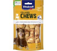 Vitakraft Collage Chews, masticatori per cani facilmente digeribili, con collagene e pollo, senza zuccheri aggiunti (1 x 80 g)
