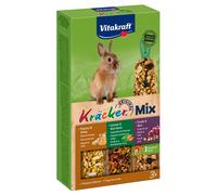 Vitakraft cracker Conigli nani - Trio Mix - 3 x 3 pz Trio Mix popcorn, verdure, uva
