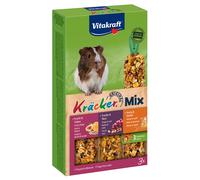 Vitakraft Cracker Trio-Mix Porcellini d'India - 1 x 3 Mix (Miele, Frutta, Noci)