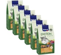 Vitakraft Emotion Beauty Mangime per Cincillà KIT RISPARMIO 6X600G