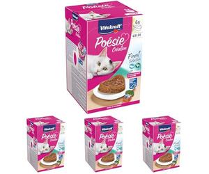 Vitakraft Gatto Cibo umido mangime poésie Multipack Cuore ciotole - 6x85g (Confezione da 4)