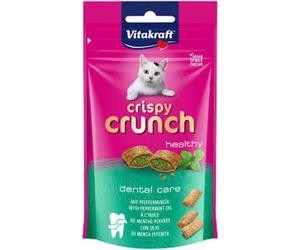VITAKRAFT GATTO SNACK CRISPY CRUNCH HEALTHY DENTAL CARE MENTA 60GR