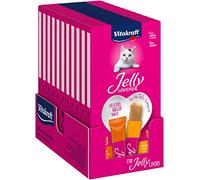 Vitakraft Jelly Lovers - Dolcetto per gatti in gelatina alla carne, confezione da 11
