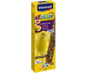 Vitakraft kracker con albicocca e fichi per canarini 2 pz in scatola