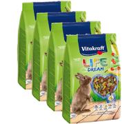 Vitakraft Life Dream Conigli Nani KIT RISPARMIO 4X600G