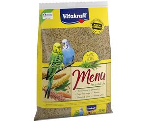 Vitakraft Menu 10 kg, mangime principale per parrocchetti con vitamine, complesso attivo immunitario ed erbe aromatiche (1 x 10 kg)