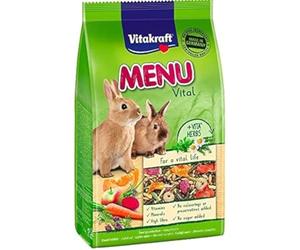 Vitakraft - Menù Premium Vital per Conigli - Con Cereali, Mele e Verdure - 1kg