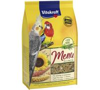 Vitakraft Menü, alimento completo per grandi parrocchetti, con cereali e noci, c