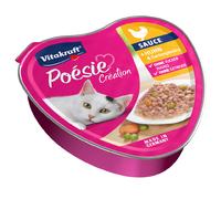 Vitakraft Poésie Création 15 x 85 g - Pollo e verdure in salsa