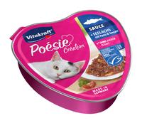 Vitakraft Poésie Création 15 x 85 g Umido per gatto - Merluzzo con pasta