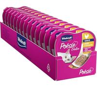 Vitakraft Poésie Création, alimento umido gatto, alimento umido gatto in salsa, con pollo e verdura, confezione scorta, senza l’aggiunta di zuccheri e cereali (15x 85g)