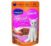 Vitakraft Poésie Déli Sauce Junior per gatti - tacchino 85 g