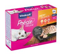 Vitakraft Poésie Delice in buste 6 x 85 g Pacco misto Umido per gatto - Mix di carne