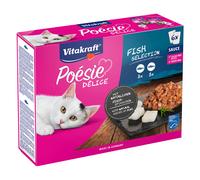 Vitakraft Poésie Delice in buste 6 x 85 g Pacco misto Umido per gatto - Mix di pesce