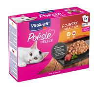 Vitakraft Poésie Delice in buste 6 x 85 g Pacco misto Umido per gatto - Selezione Country