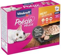 Vitakraft Poésie Delice in buste 6 x 85 g Pacco misto Umido per gatto - Mix di carne