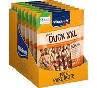 Vitakraft Pure Duck XXL Bonas, snack cane, osso al calcio con carne d’anatra, snack per l’addestramento del cane (8x 200g)