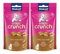 VITAKRAFT Snack 1 Crispy Crunch con Ripieno di Malto, 60 g (Confezione da 2), unità
