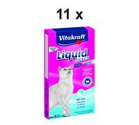 VITAKRAFT Snack Liquido Per Gatto Al Salmone - 11 X 90G - Snack Per Gatto
