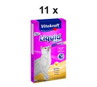 VITAKRAFT Snack Per Gatti Cat Liquid Snack Pollo - 11 X 90G - Snack Per Gatti