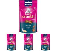 Vitakraft Snacks Crispy Crunch Superfood gusto salmone, 60gr (Confezione da 4)