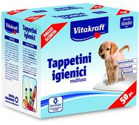VITAKRAFT TAPPETINI IGIENICI ANIMALI CANE E GATTO CM 60x60 50 PZ